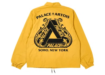 Pre-owned Palace Men's  X Stella Artois Coach Jacket In Gold