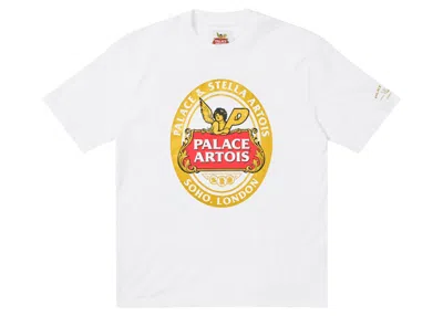 Pre-owned Palace Men's  X Stella Artois Coaster T-shirt In White