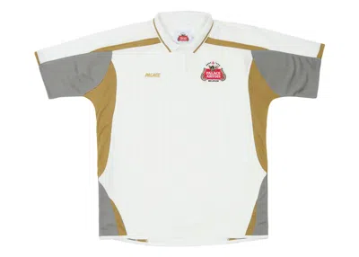 Pre-owned Palace Men's  X Stella Artois Tech Polo Shirt In White
