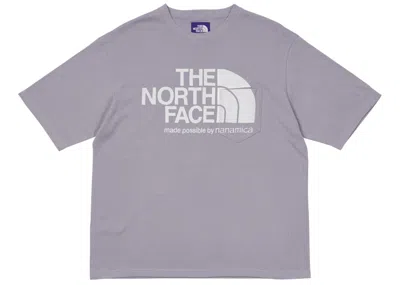 Pre-owned Palace Men's  X The North Face Label H/s Logo T-shirt In Purple