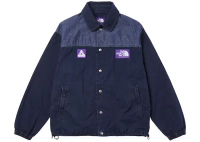Pre-owned Palace Men's  X The North Face Purple Label Ripstop Coach Jacket In Indigo