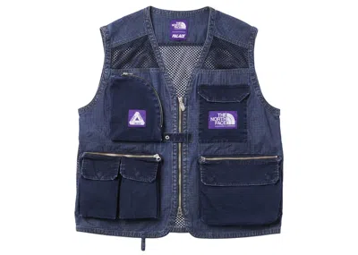 Pre-owned Palace Men's  X The North Face Purple Label Ripstop Mesh Vest In Indigo