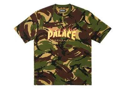 Pre-owned Palace Men's  X Thrasher T-shirt In Camo