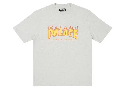 Pre-owned Palace Men's  X Thrasher T-shirt In Grey Marl