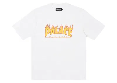 Pre-owned Palace Men's  X Thrasher T-shirt In White