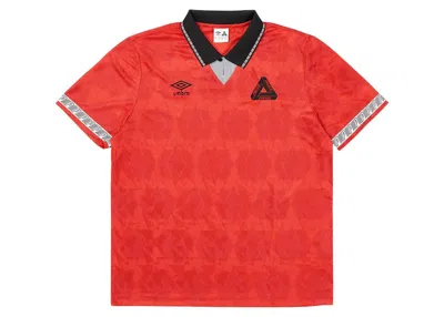 Pre-owned Palace Men's  X Umbro Classic Jersey In Vermilion In Red