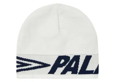 Pre-owned Palace Men's  X Umbro Nein Cuff Beanie In White