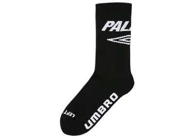 Pre-owned Palace Men's  X Umbro Training Sock In Black