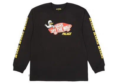 Pre-owned Palace Men's  X Vans Duck Out Longsleeve In Black