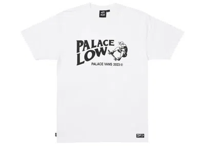 Pre-owned Palace Men's  X Vans Low T-shirt In White