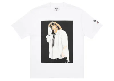 Pre-owned Palace Men's  X Wwe Mankind Sock T-shirt In White