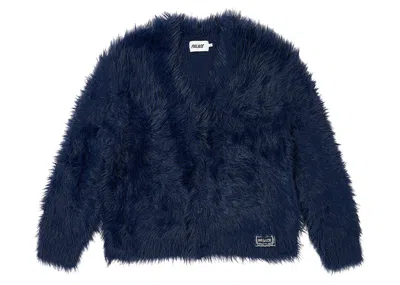 Pre-owned Palace Men's  Yeti Cardigan In Navy Blue