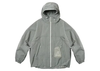 Pre-owned Palace Men's  Yripstop Shell Jacket In Steel Grey In Gray