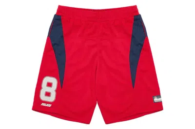 Pre-owned Palace Mesh Team Short Red