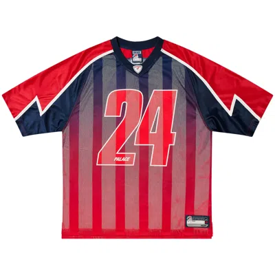 Pre-owned Palace Meshy Stripe Jersey 'red/navy'