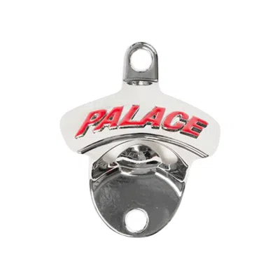 Pre-owned Palace Metal Wall Mounted Bottle Opener 'silver/red' | Men's Size Onesize
