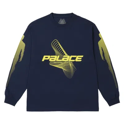 Pre-owned Palace Metamorphosis Long-sleeve 'navy' | Blue | Men's Size Xl