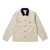 Palace Michigan X Carhartt Wip Coat 'hickory Wax Black' In Neutral