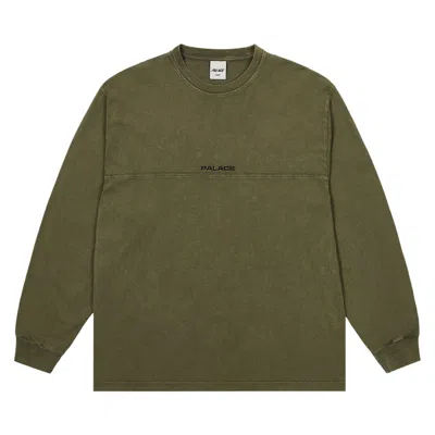 Pre-owned Palace Micro Pigment Long-sleeve 'the Deep Green' | Men's Size M