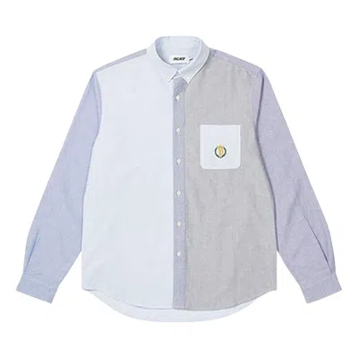 Pre-owned Palace Mixed Oxford Shirt 'blue' | Multi-color | Men's Size L In Multicolor