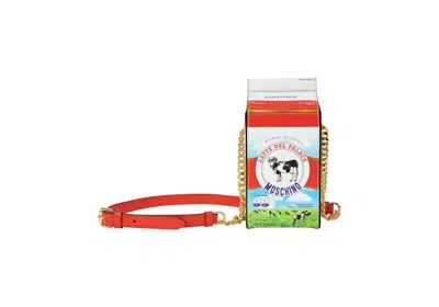 Pre-owned Palace Moschino Milk Carton Bag In White