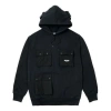 Palace Multiple Pockets Solid Color Unisex Black In Blue