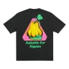 Palace Nein Cheese Nein Egg T-shirt Black Back Printing Short Sleeve Unisex In Black