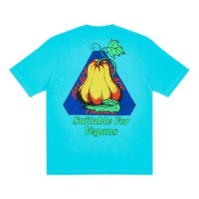 Palace Nein Cheese Nein Egg T-shirt Blue Back Printing Short Sleeve Unisex