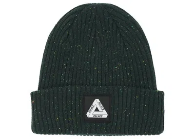 Pre-owned Palace Nepped Triferg Patch Beanie In Green