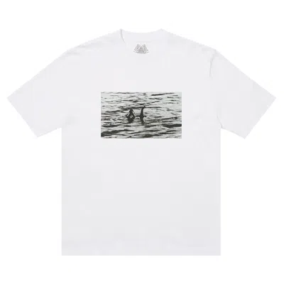 Pre-owned Palace Nessie T-shirt 'white'