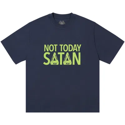 Pre-owned Palace Nicht Today T-shirt 'navy' | Blue | Men's Size Xl