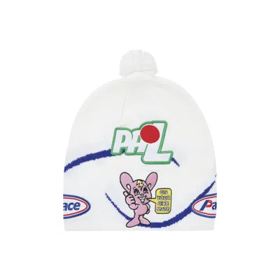Pre-owned Palace On Ya Bike Nein Cuff Beanie 'white' | Men's Size Onesize