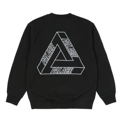 Palace Outliner Mit Desigher Crew Black Back Triangle Printing Round Neck Unisex