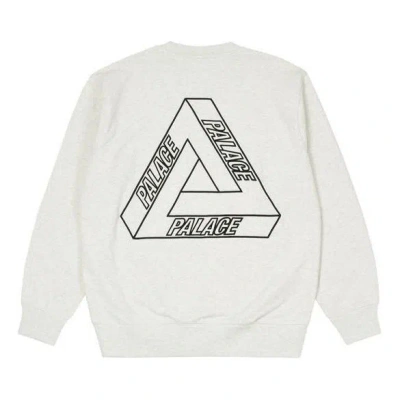 Palace Outliner Mit Desigher Crew 'light Grey Marl' In Neutral