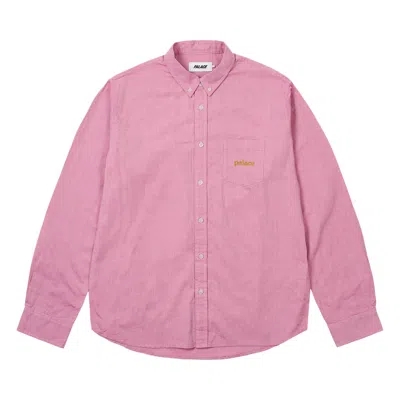 Pre-owned Palace Oxford Shirt 'burgundy' | Red | Men's Size L