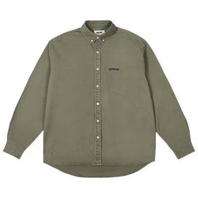 Pre-owned Palace Oxford Shirt 'the Deep Green' | Men's Size M