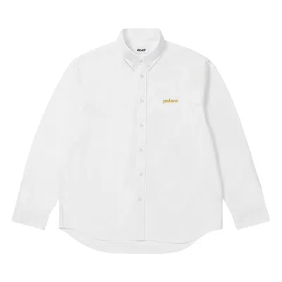 Pre-owned Palace Oxford Shirt 'white' | Men's Size Xl