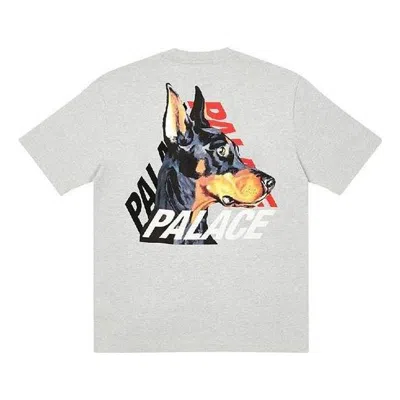 Palace P-3-k-9 T-shirt 'grey Marl' In Gray