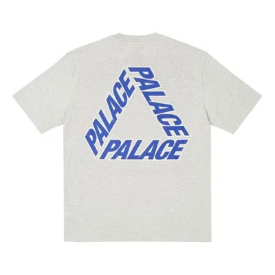 Palace P-3 Outline T-shirt 'grey Marl' In White