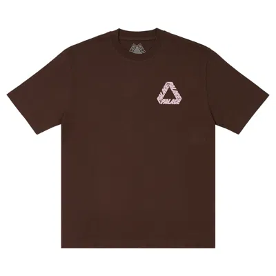 Pre-owned Palace P-3 Outline T-shirt 'nice Brown'