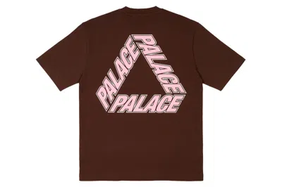 Pre-owned Palace P-3 Outline T-shirt Nice Brown