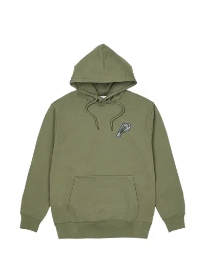 Palace P-3 Snake-appliqué Hoodie In Green