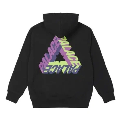 Palace P-3d Hood Black Fw21 Triangle Guards Letters Hoodie 'black'