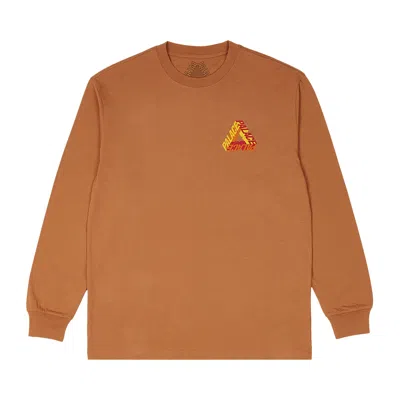Pre-owned Palace P-3d Longsleeve 'melted Sugar' | Orange | Men's Size S
