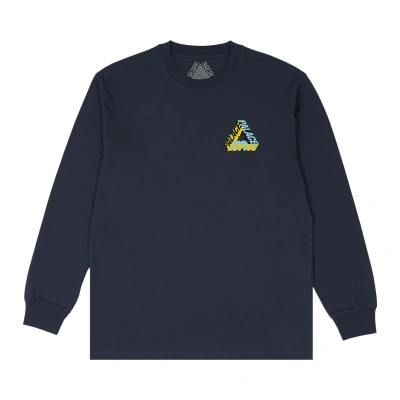 Pre-owned Palace P-3d Longsleeve 'navy' In Blue