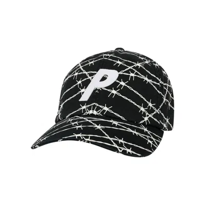 Pre-owned Palace P 6-panel 'barbed Wire Print' | Black | Men's Size Onesize