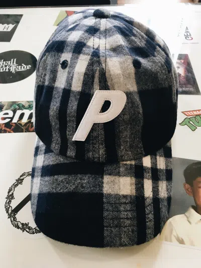 Pre-owned Palace P 6-panel Flannel Black/blue