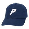 Palace P 6-panel Logo Cap 'navy' In Blue