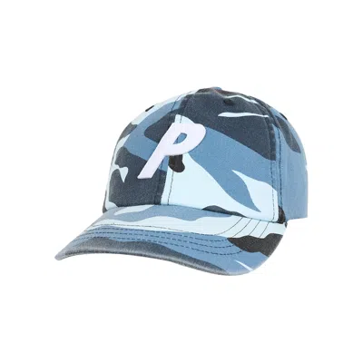 Pre-owned Palace P 6-panel Washed 'navy Camo' | Blue | Men's Size Onesize