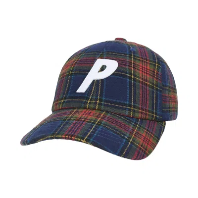 Pre-owned Palace P 6-panel 'navy Check' | Blue | Men's Size Onesize